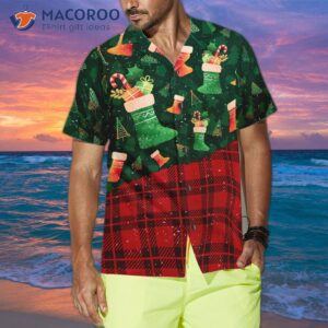 hyperfavored christmas hawaiian shirts for and sock pattern shirt button down short sleeve 3