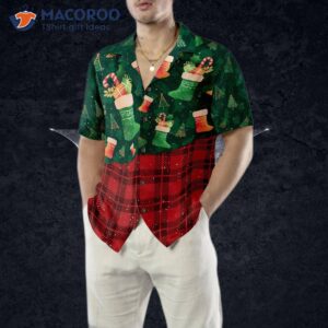 hyperfavored christmas hawaiian shirts for and sock pattern shirt button down short sleeve 4
