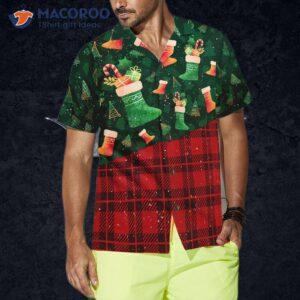 hyperfavored christmas hawaiian shirts for and socks pattern shirt button down short sleeve 3