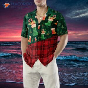hyperfavored christmas hawaiian shirts for and socks pattern shirt button down short sleeve 4