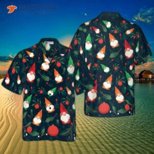 hyperfavored christmas hawaiian shirts gnome patterned short sleeve shirt and shirt ideas as gifts for 0