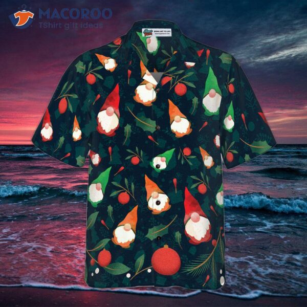 Hyperfavored Christmas Hawaiian Shirts, Gnome Patterned Short Sleeve Shirt, And Shirt Ideas As Gifts For .