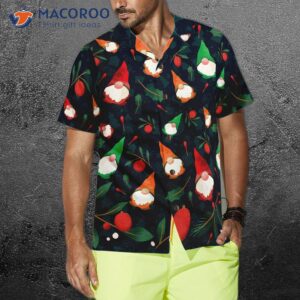 hyperfavored christmas hawaiian shirts gnome patterned short sleeve shirt and shirt ideas as gifts for 3