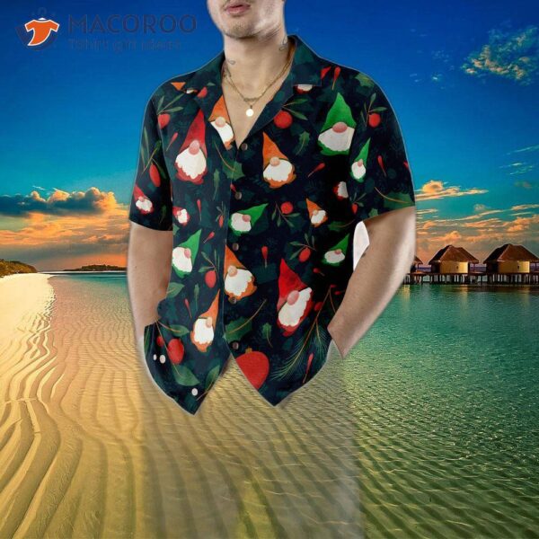 Hyperfavored Christmas Hawaiian Shirts, Gnome Patterned Short Sleeve Shirt, And Shirt Ideas As Gifts For .
