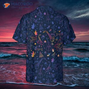 hyperfavored christmas hawaiian shirts musical instruts pattern shirt short sleeve idea gift for and 1