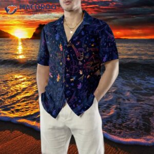 hyperfavored christmas hawaiian shirts musical instruts pattern shirt short sleeve idea gift for and 4