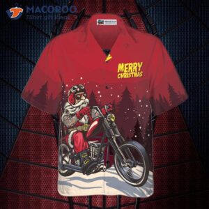 hyperfavored christmas hawaiian shirts santa motorbike shirt short sleeve and idea gift for 2