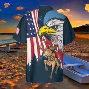 hyperfavored christmas hawaiian shirts santa with american flag 2 shirt short sleeve idea gift for and 1