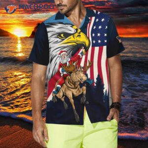 hyperfavored christmas hawaiian shirts santa with american flag 2 shirt short sleeve idea gift for and 3