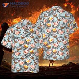 hyperfavored christmas hawaiian shirts santa with coconut shirt short sleeve idea gift for and 0