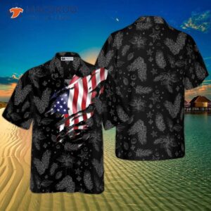 hyperfavored christmas hawaiian shirts usa flag pattern shirt short sleeve idea gift for and 0