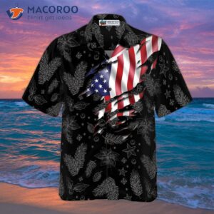 hyperfavored christmas hawaiian shirts usa flag pattern shirt short sleeve idea gift for and 2