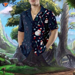 hyperfavorite christmas golf pattern hawaiian shirt short sleeve button down shirt for and 4