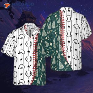 hyperfavorite christmas hawaiian shirts baseball pattern shirt short sleeve idea gift for and 0