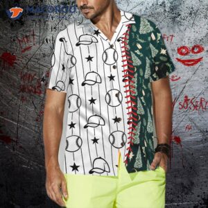 hyperfavorite christmas hawaiian shirts baseball pattern shirt short sleeve idea gift for and 3