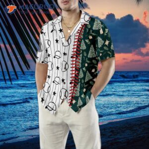 hyperfavorite christmas hawaiian shirts baseball pattern shirt short sleeve idea gift for and 4
