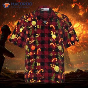 hyperfavorite christmas hawaiian shirts merry red plaid pattern shirt short sleeve idea gift for and 2