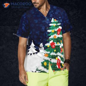 hyperfavorite christmas tree hawaiian shirt short sleeve button down shirt for and 3