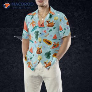 hyperfavorite santa beach 2 pattern hawaiian shirt christmas shirts short sleeve button down shirt for and 4