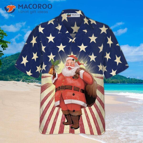 Hyperfavorite Santa Christmas American Hawaiian Shirt, Short Sleeve Button Down Shirt For And