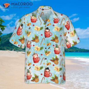 hyperfavorite santa christmas pattern 2 hawaiian shirt short sleeve button down shirt for and 2