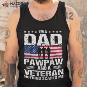 i am a dad pawpaw and veteran t shirt fathers day tank top