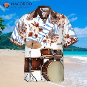 i am a drummer wearing hawaiian shirt 2