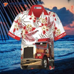 i am a trucker wearing hawaiian shirt 3