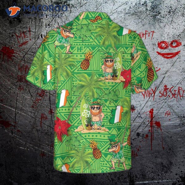 I Am Proud To Wear An Irish Leprechaun Hawaiian Shirt On Saint Patrick’s Day.
