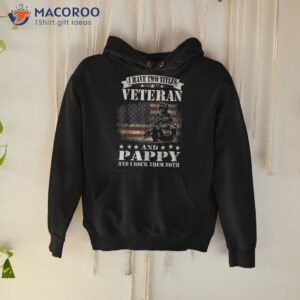 i have 2 tittles veteran and pappy tee fathers day gift shirt hoodie