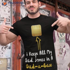 i keep all my dad jokes in a dad a base vintage fathers day shirt tshirt 1