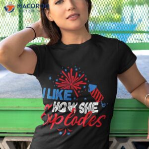 i like how he bangs she explodes couple july 4th shirt tshirt 1