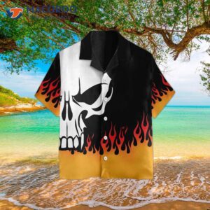I Live To Ride Hawaiian Shirts, Unique Skull Motorcycle Shirts; The Best Gifts For Bikers.
