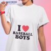 I Love Baseball Boys Shirt