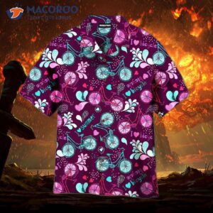 I Love Colorful Hawaiian Shirts With Bicycle Summer Designs.