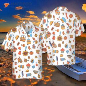 i love cooking with a seamless hawaiian pattern shirt 3