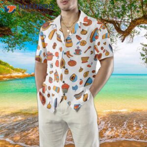 i love cooking with a seamless hawaiian pattern shirt 4