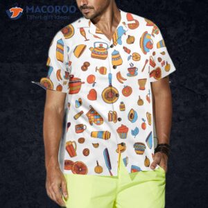 i love cooking with a seamless hawaiian pattern shirt 5