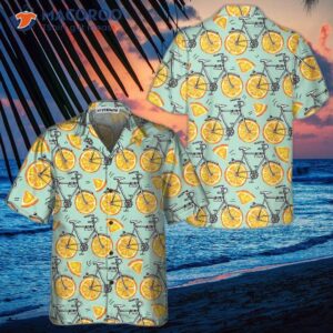I Love Cycling And Orange Hawaiian Shirt