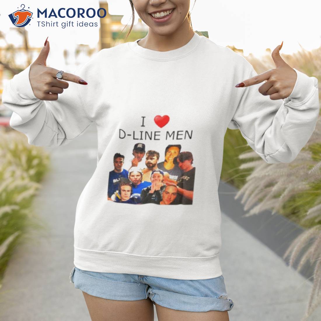 I Love D Line Men Shirt I Love D Line Men Shirt