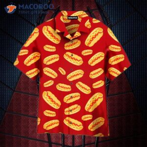 i love red hawaiian shirts with hot dog designs 1