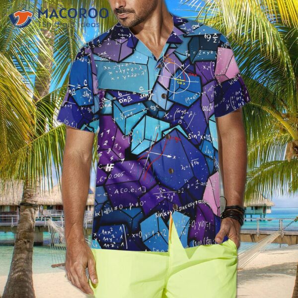 I Love The Digital Pattern Hawaiian Shirt.