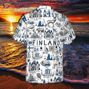 I Love The Finnish Doodle Hawaiian Shirt.