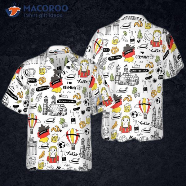 I Love The German Doodle Hawaiian Shirt.