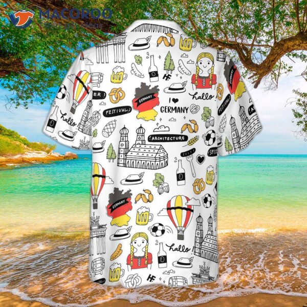 I Love The German Doodle Hawaiian Shirt.