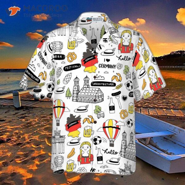 I Love The German Doodle Hawaiian Shirt.