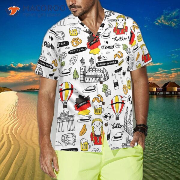 I Love The German Doodle Hawaiian Shirt.