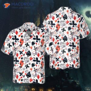 i love the hawaiian shirt with a poker design for 2