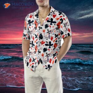 i love the hawaiian shirt with a poker design for 3