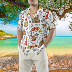 i love the spain doodle hawaiian shirt 8